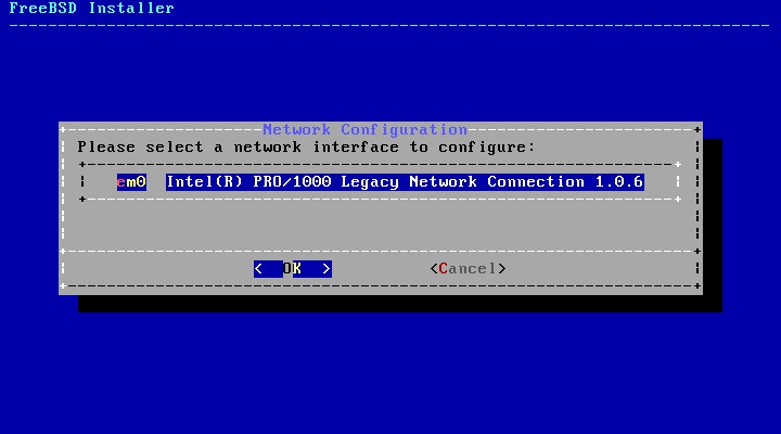 Configure network card in FreeBSD 10.2
