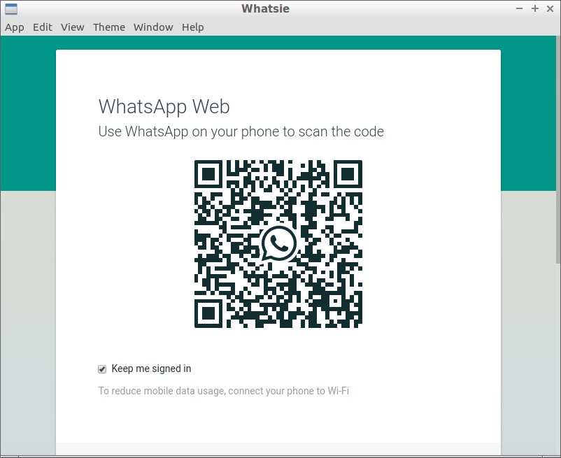 Whatsie - A simple desktop client for WhatsApp Web