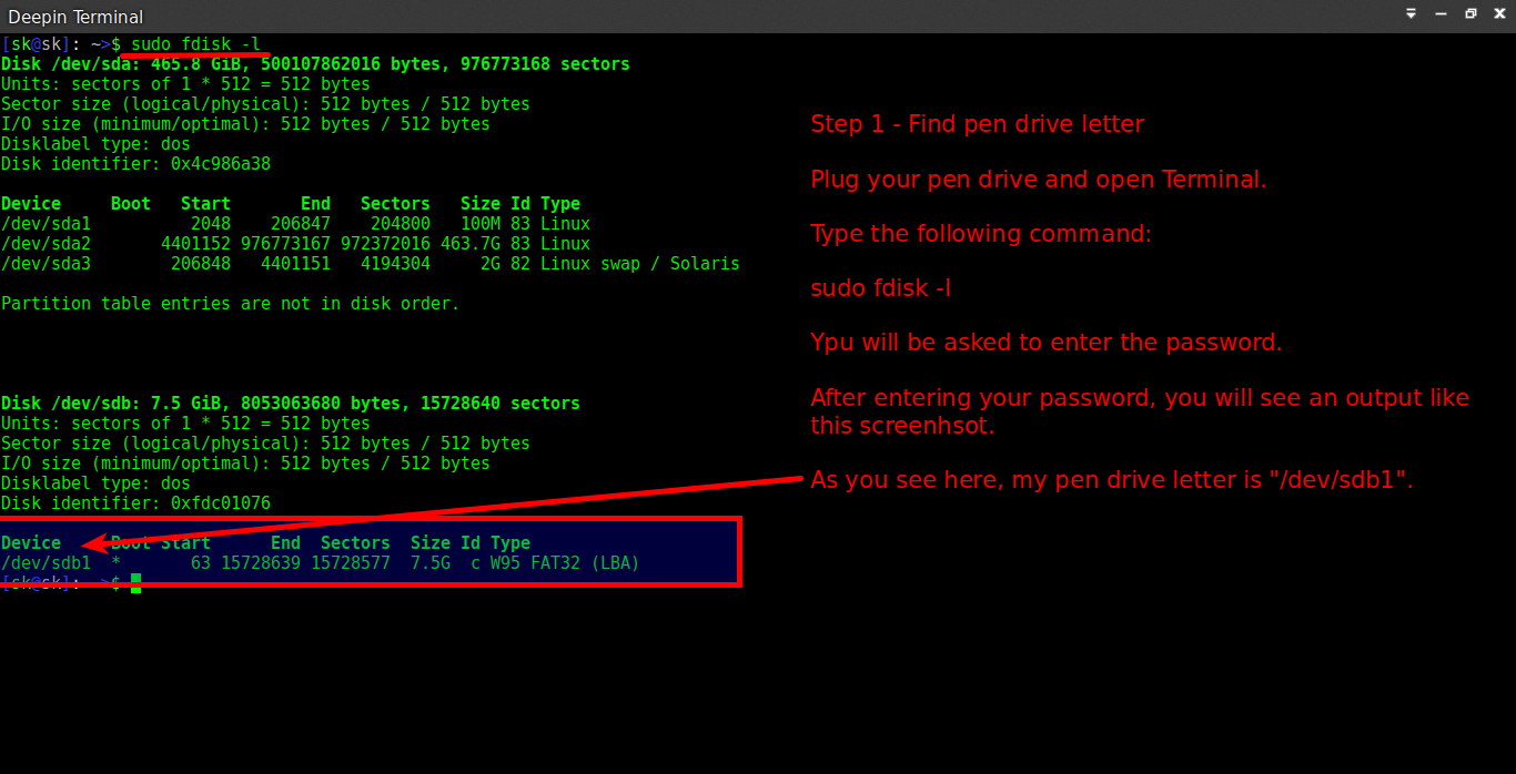 how should i format my usb for linux install on a mac fat 32 and master boot record