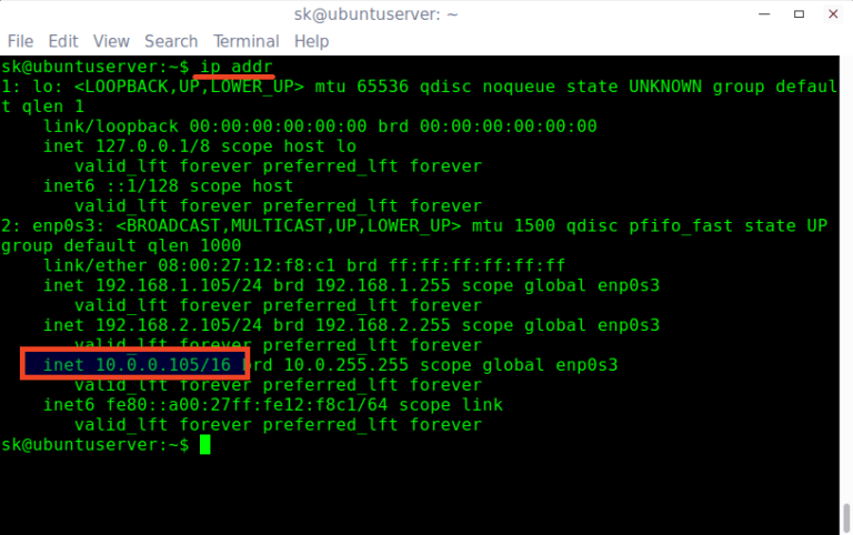 ip address assign linux