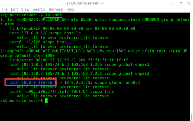 assign ip address to linux interface