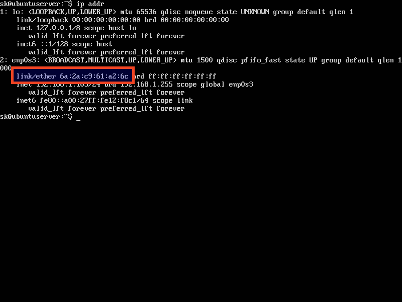 ubuntu 14.04 find wireless mac address