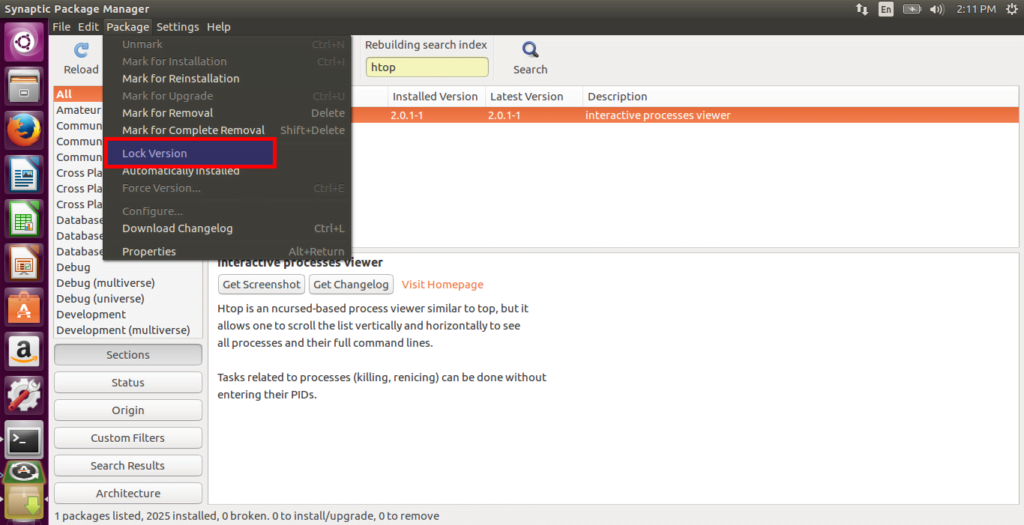 Prevent a Package from being Automatically Installed, Upgraded or Removed using Synaptic in Ubuntu Prevent a Package from being Automatically Installed, Upgraded or Removed using Synaptic in Ubuntu