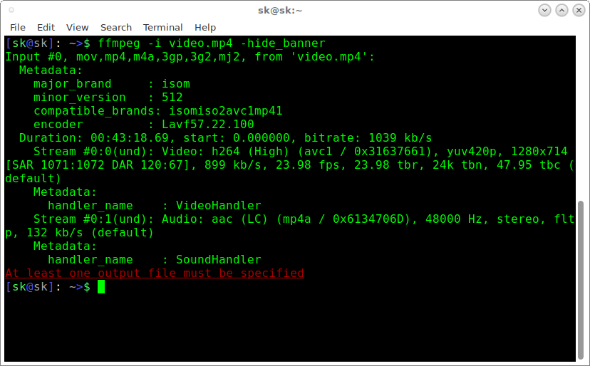 ffmpeg h264 codec testing