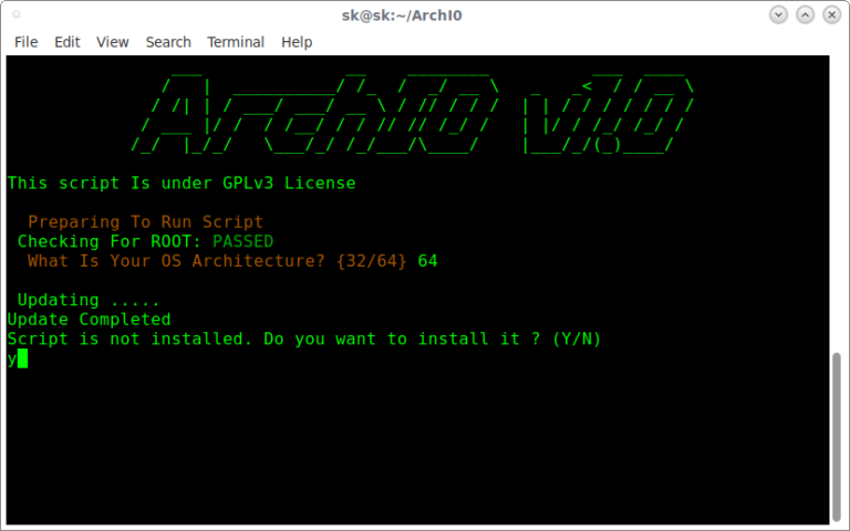 ArchI0 - Arch Linux Applications Automatic Installation Script - OSTechNix