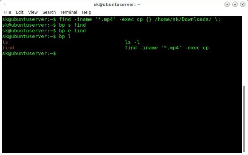 Bookmark The Linux Commands Using Bashpast