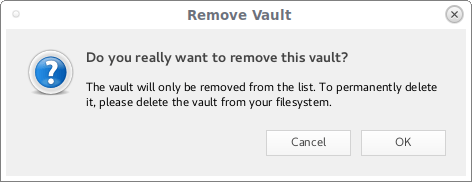 Remove Cryptomator Vault