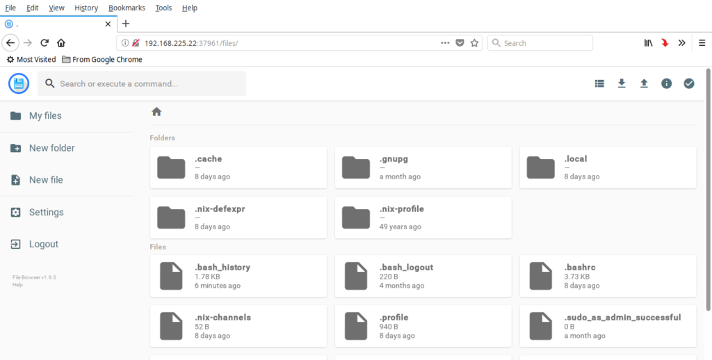 local explorer - file manager on web browser extension