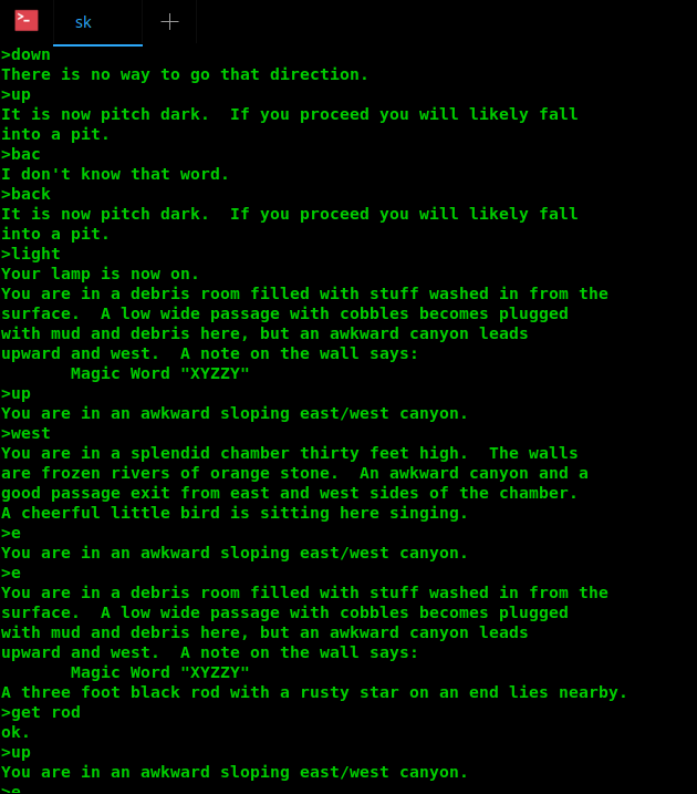 colossal cave adventure code c