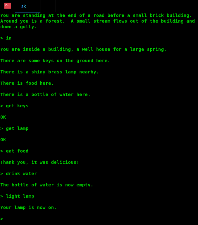 colossal cave game map