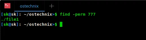 Find files based on numeric permissions