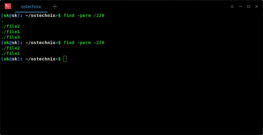 Find files based on their numeric (octal) permissions