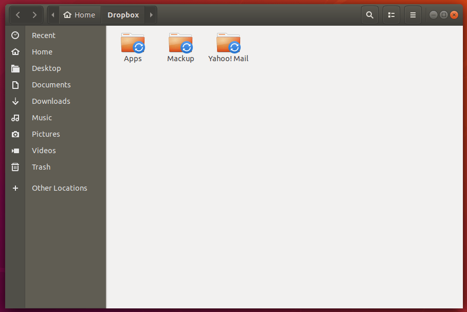 Install Dropbox in Ubuntu 18.04