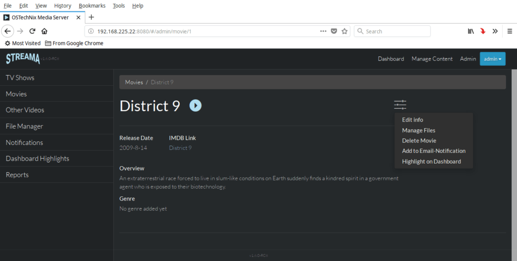 Streama - Setup Your Own Streaming Media Server In Minutes