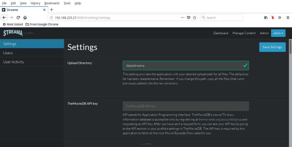 Streama Setup Your Own Streaming Media Server In Minutes