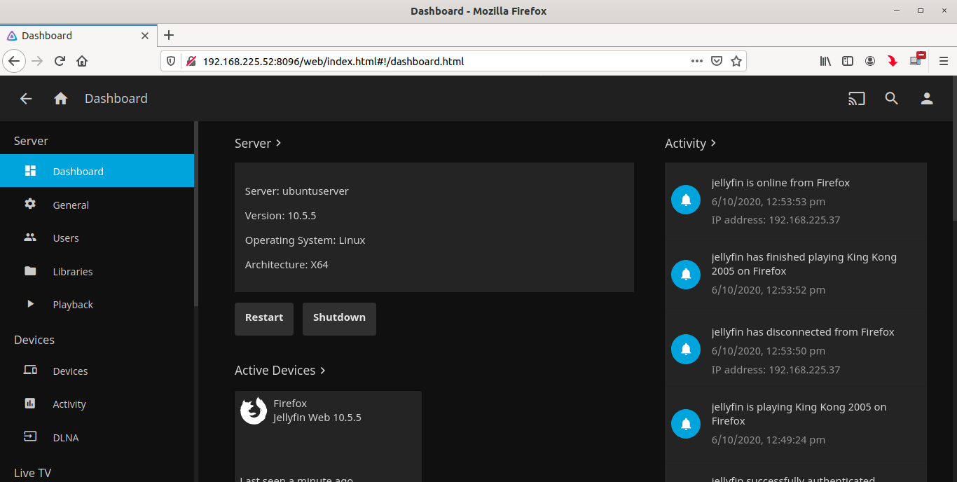 Jellyfin Media Server Installation