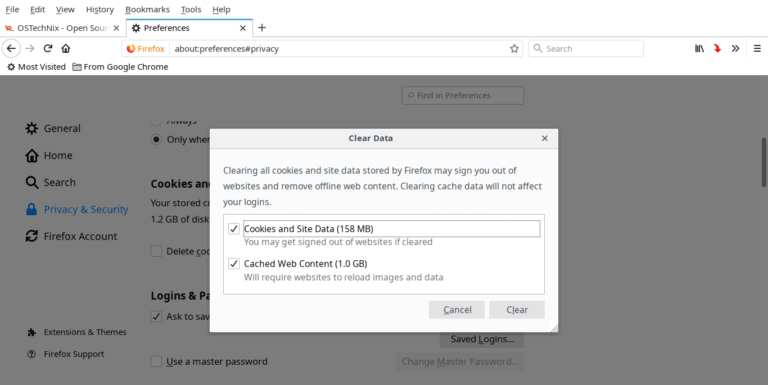 How To Fix "Network Protocol Error" On Mozilla Firefox - OSTechNix