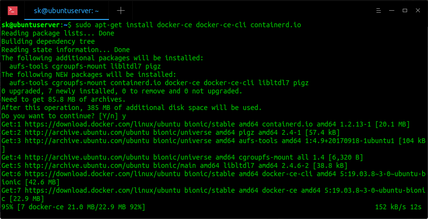 ubuntu docker