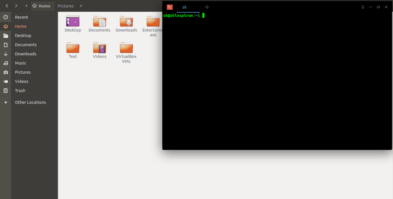 Screenshot Right-click Context Menu On Linux Using Scrot