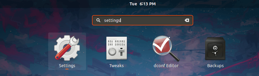 Launch System's settings from Ubuntu dash