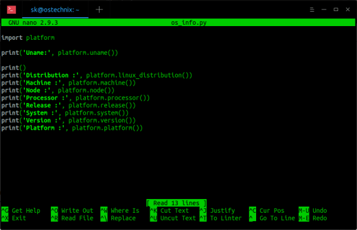 Find Linux System Details Using Python - OSTechNix