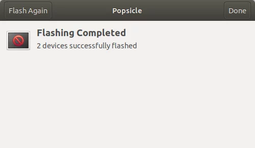 USB bootable drives creation completed
