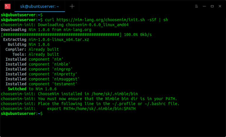 How To Install Nim Programming Language In Linux - OSTechNix