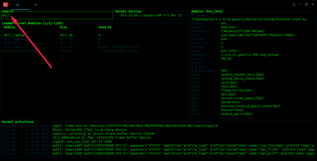 Manage And Monitor Linux Kernel Modules With Kmon - OSTechNix