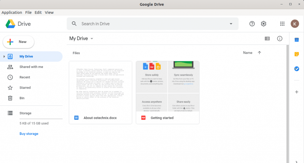 how to change default google drive installation