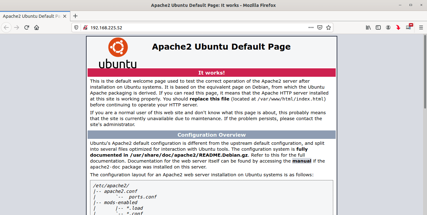 Apache2 Ubuntu Default Page In Ubuntu 20.04