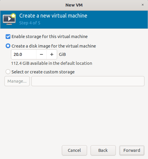 Crear imagen de disco para invitado Kvm