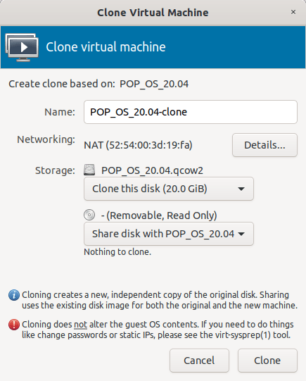 Clonar KVM VM