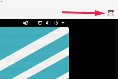 cambiar a la vista de pantalla completa en virt-manager