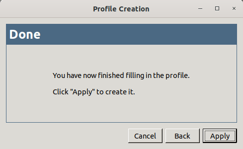 Create unison profile