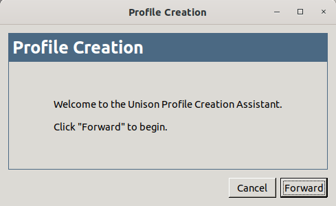 Unison profile creation assistant