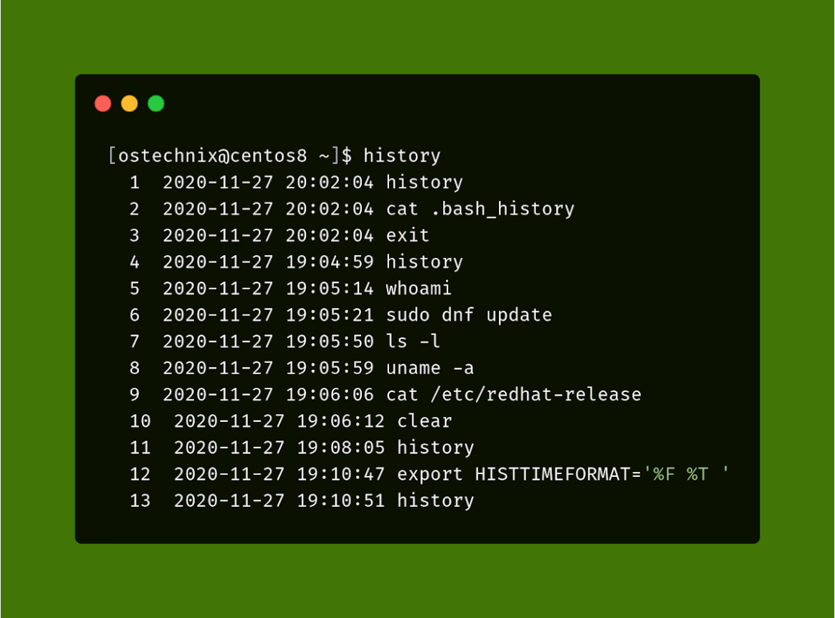 how-to-enable-timestamp-in-linux-history-command-output