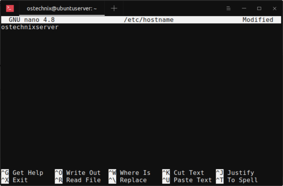 Изменить hostname oracle linux