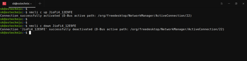 Connect And Disconnect WiFi From Commandline In Linux - OSTechNix