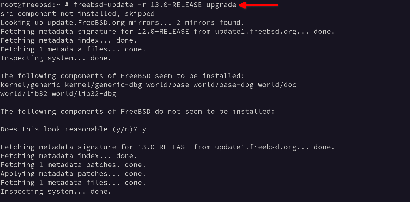 Upgrade to FreeBSD 13 from FreeBSD 12