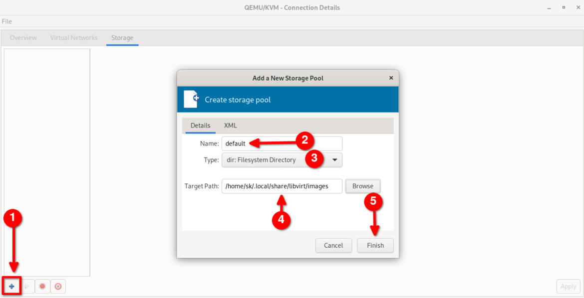 How To Change KVM Libvirt Default Storage Pool Location OSTechNix