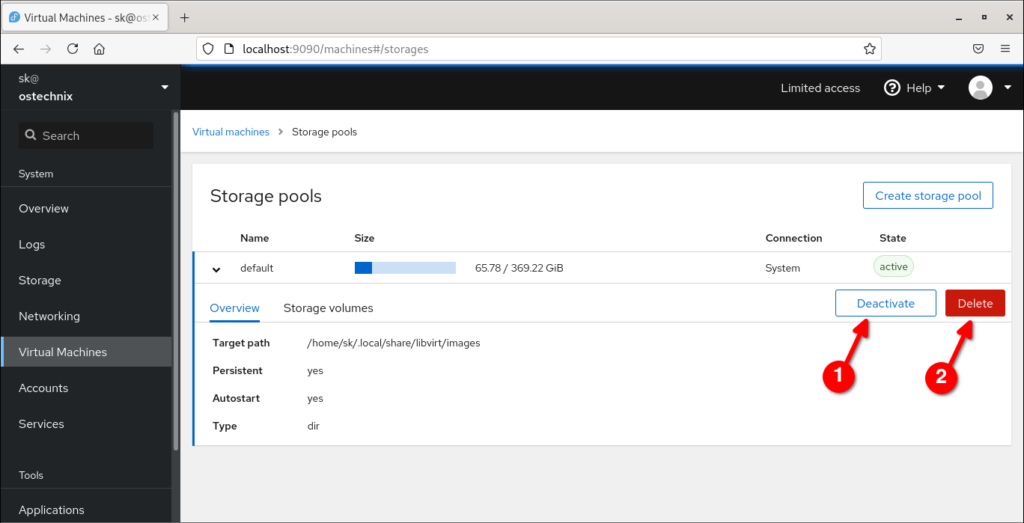 How To Change KVM Libvirt Default Storage Pool Location OSTechNix