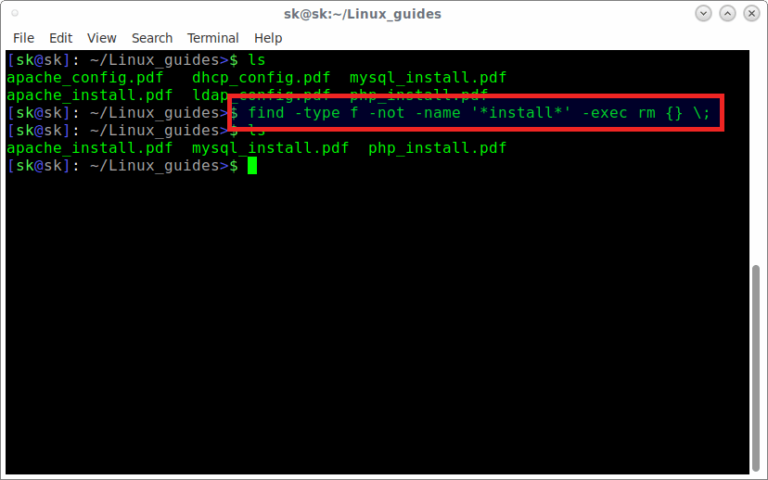 Find And Delete Files That Contains A Specific Text In Their Names In ...