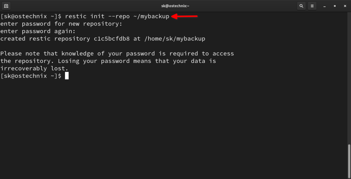 Backup And Restore Data Using Restic In Linux OSTechNix