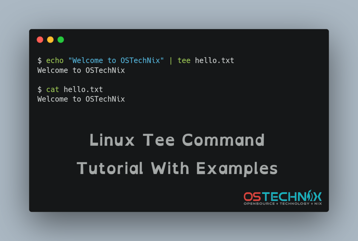 Linux Tee Command Tutorial With Examples For Beginners Ostechnix SexiezPix Web Porn