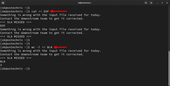 Bash Heredoc Tutorial For Beginners - OSTechNix