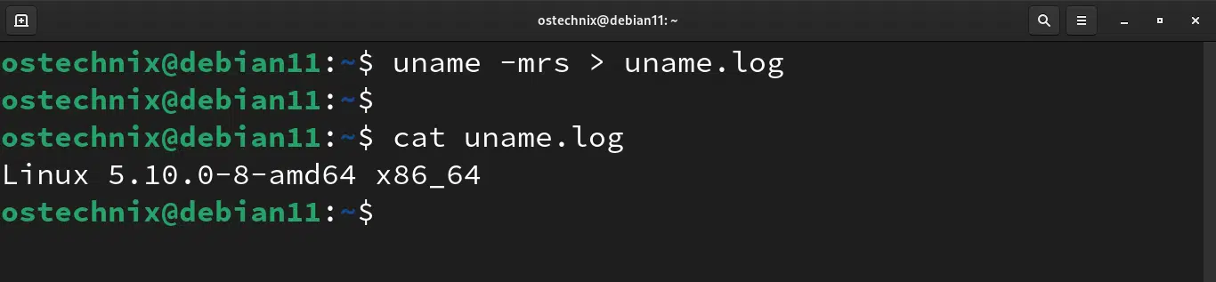 Redirecting output to a file Redirecting output to a file