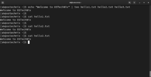 Linux Tee Command Tutorial With Examples For Beginners - OSTechNix