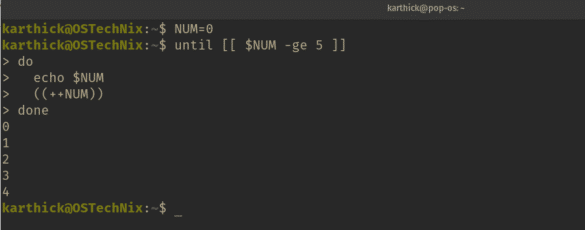 Bash While And Until Loop Explained With Examples - OSTechNix