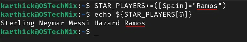Append value to array Append value to array