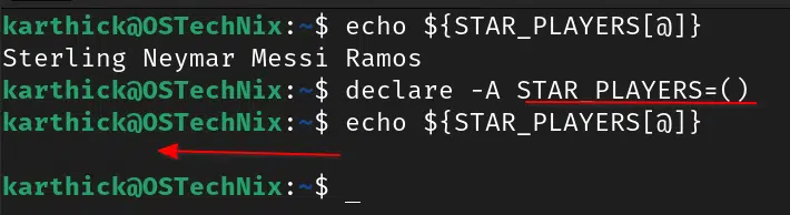 Make array empty Make array empty